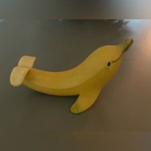 Enesco Yellow Dolphin Banana Figurine